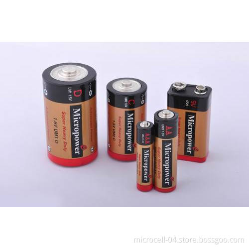 Super Power Carbon Zinc Dry Battery